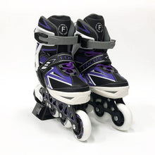 Load image into Gallery viewer, Focus neon adjustable inline skate purple
